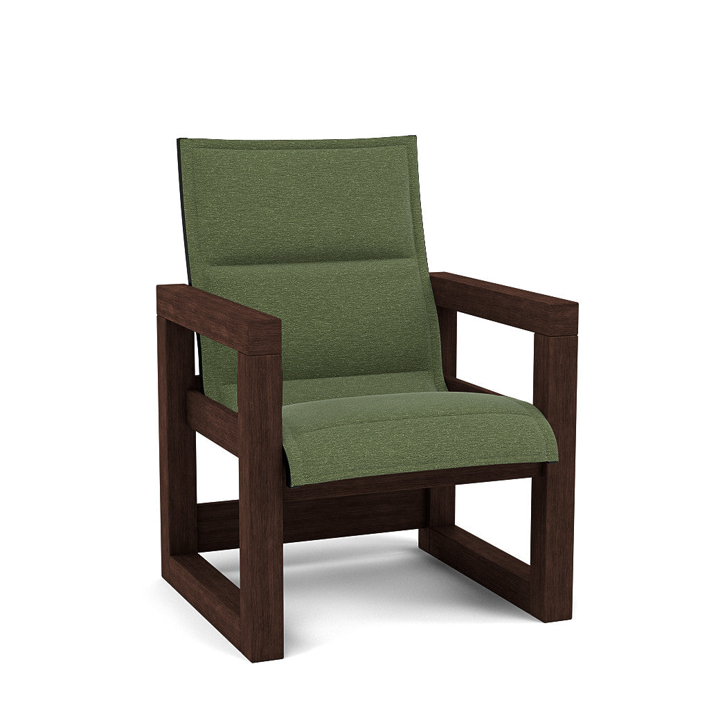 Frame Padded Sling High Back Dining Chair