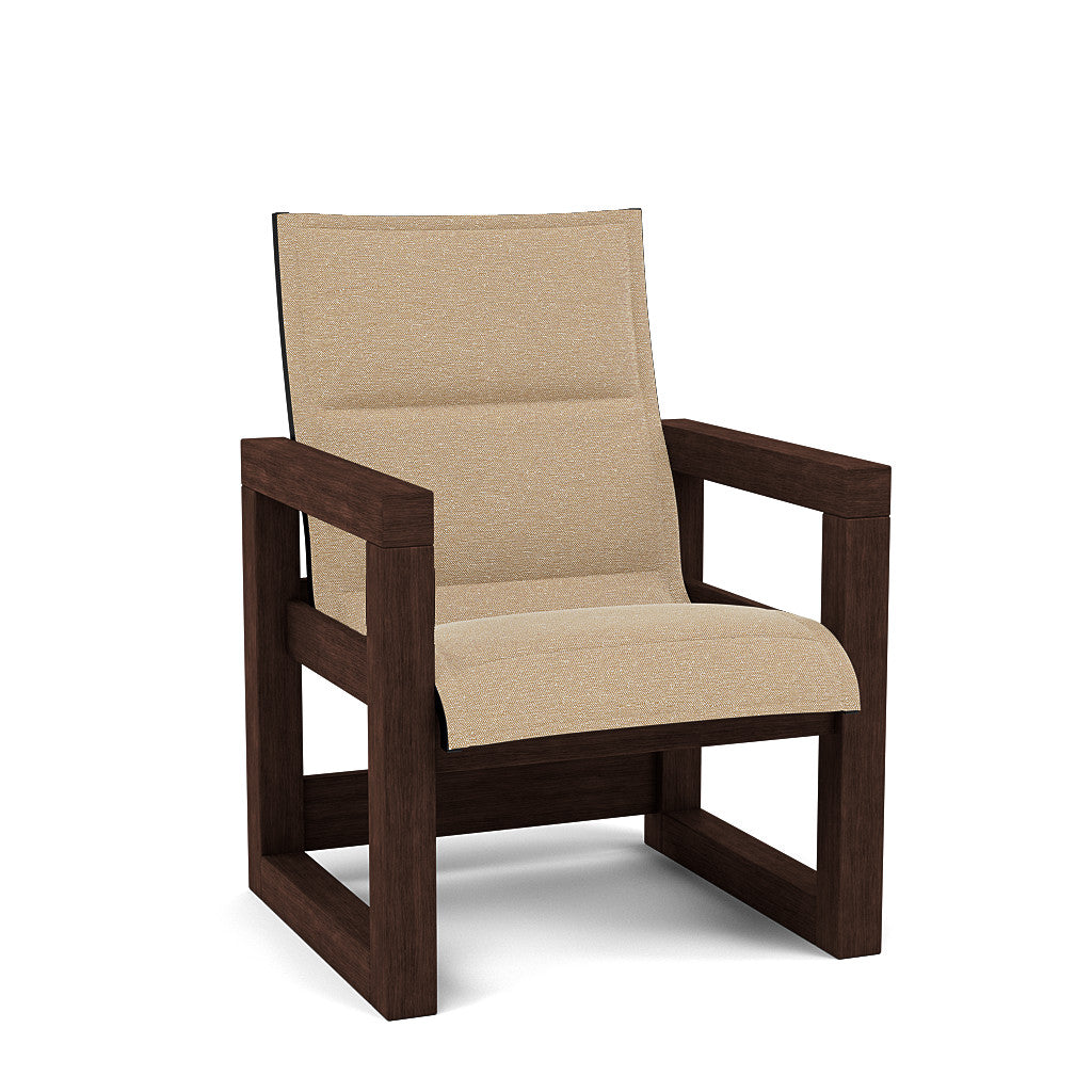 Frame Padded Sling High Back Dining Chair