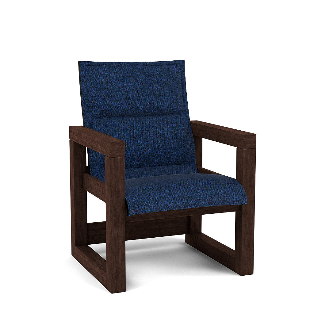 Frame Padded Sling High Back Dining Chair