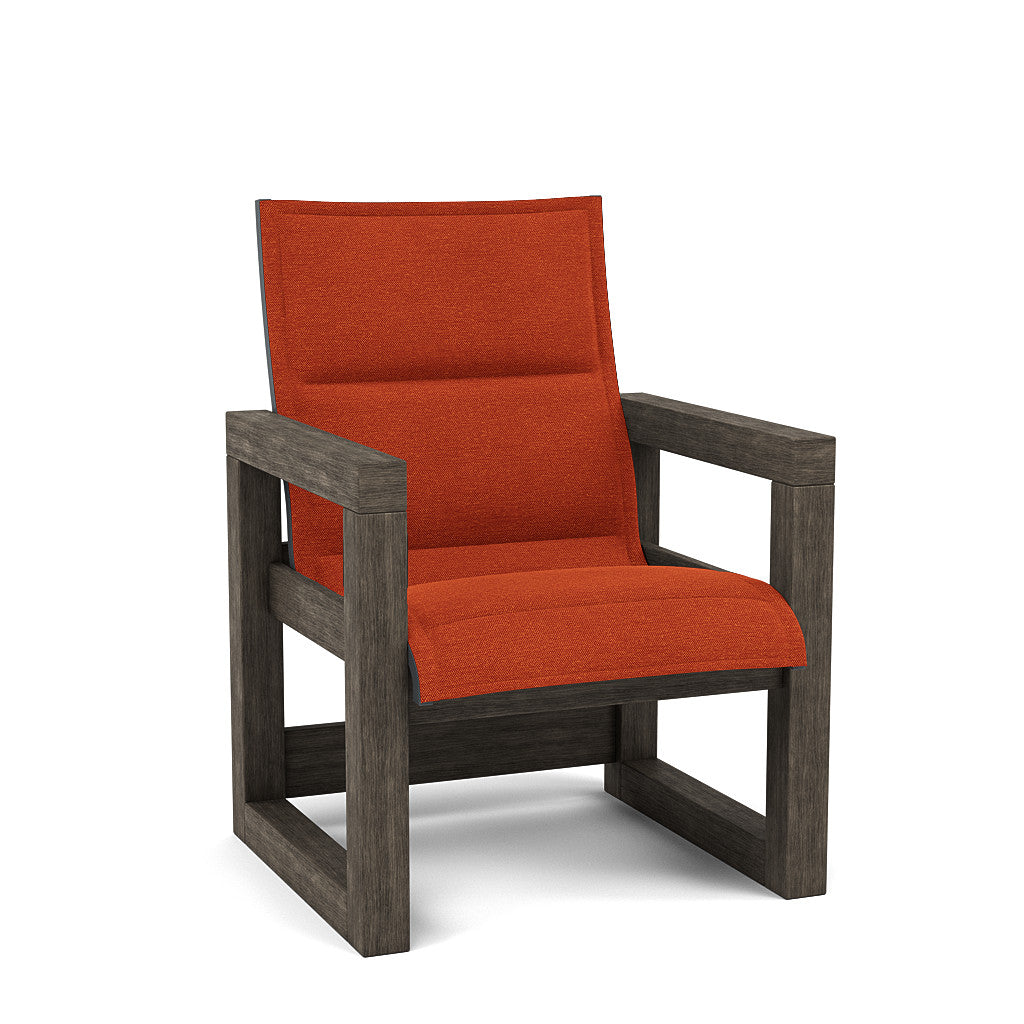 Frame Padded Sling High Back Dining Chair