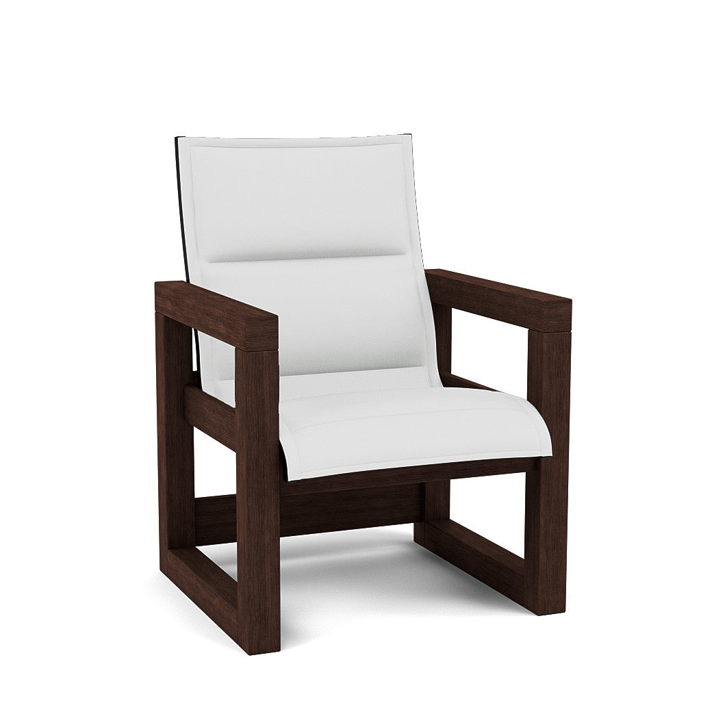 Frame Padded Sling High Back Dining Chair