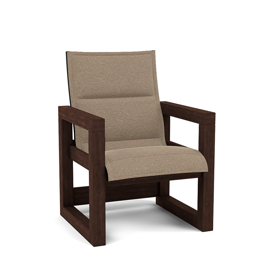 Frame Padded Sling High Back Dining Chair