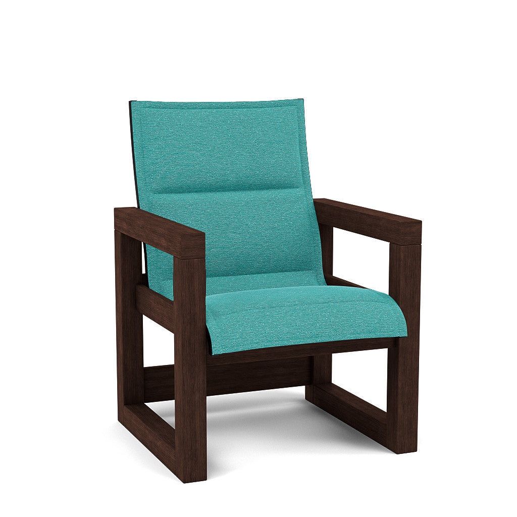 Frame Padded Sling High Back Dining Chair