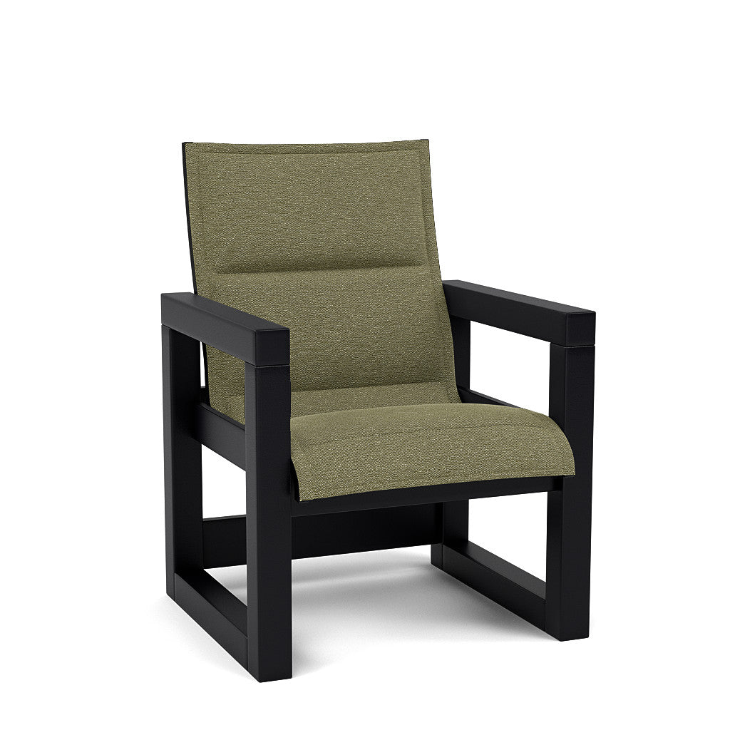 Frame Padded Sling High Back Dining Chair