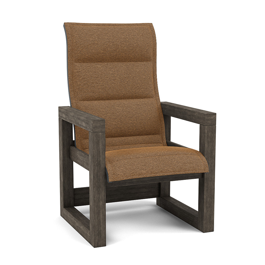 Frame Padded Sling High Back Dining Chair