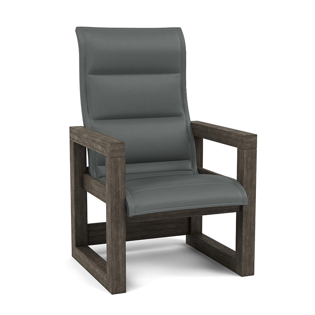 Frame Padded Sling High Back Dining Chair