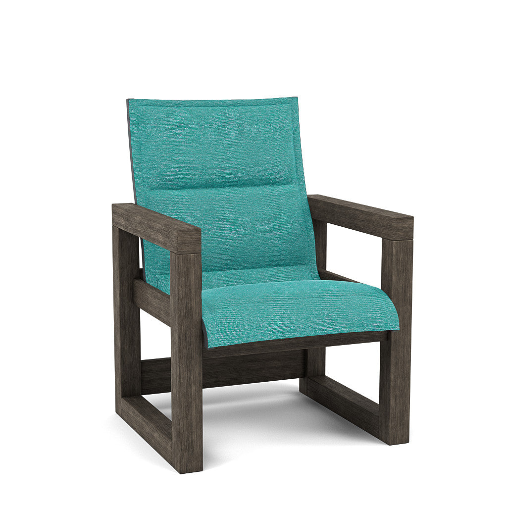 Frame Padded Sling High Back Dining Chair