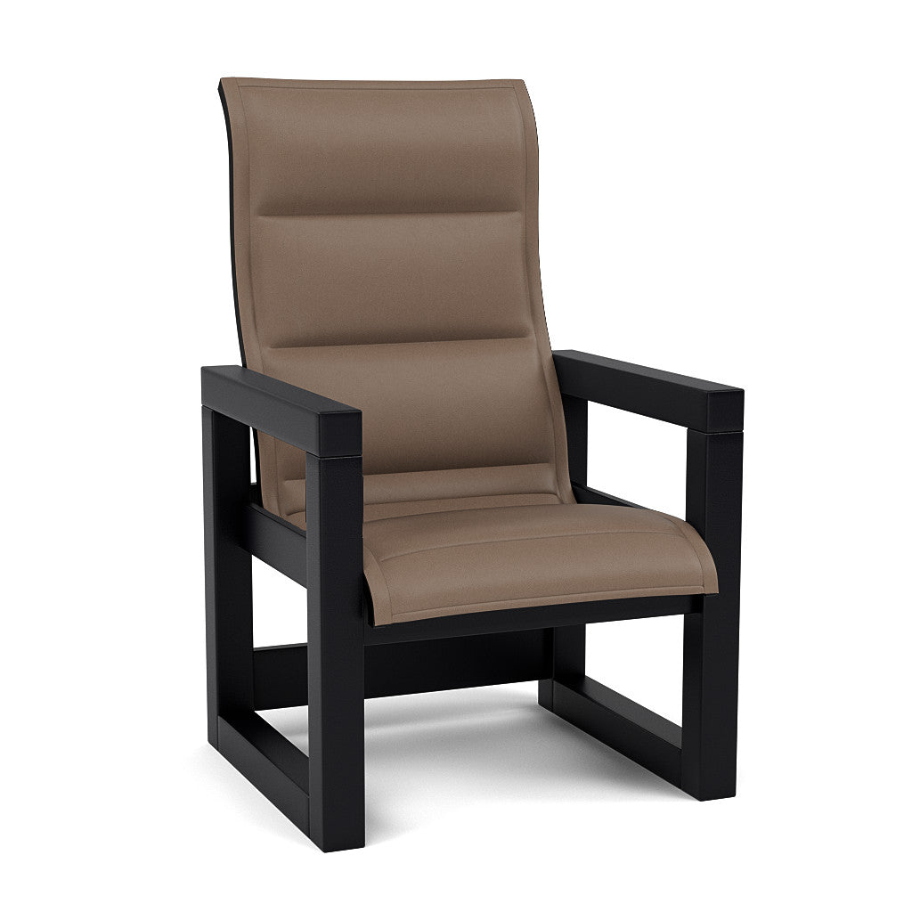 Frame Padded Sling High Back Dining Chair