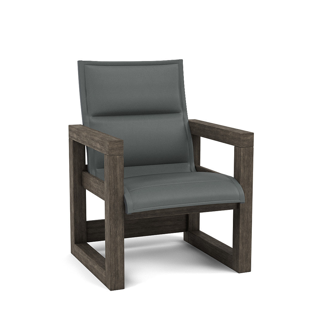 Frame Padded Sling High Back Dining Chair