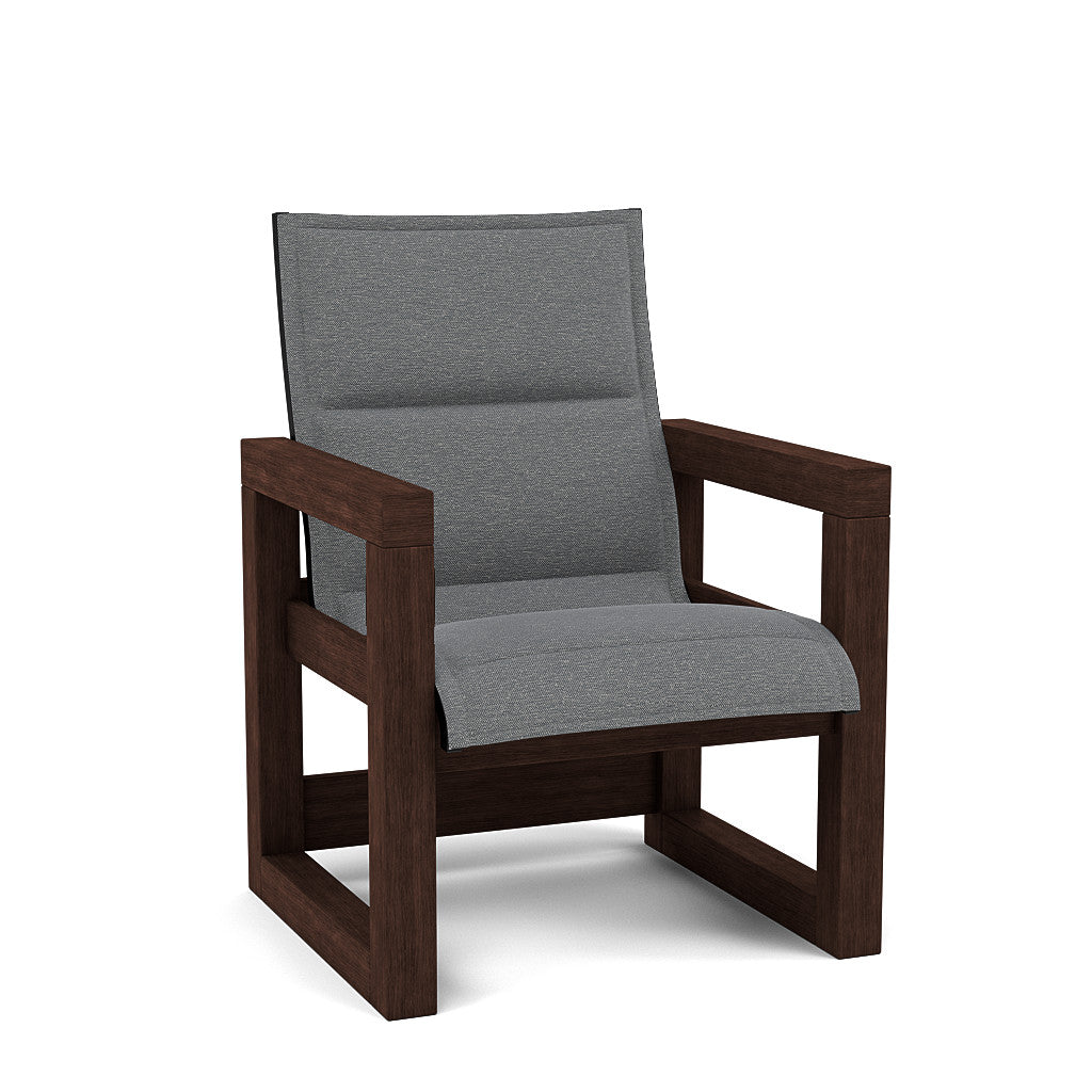 Frame Padded Sling High Back Dining Chair