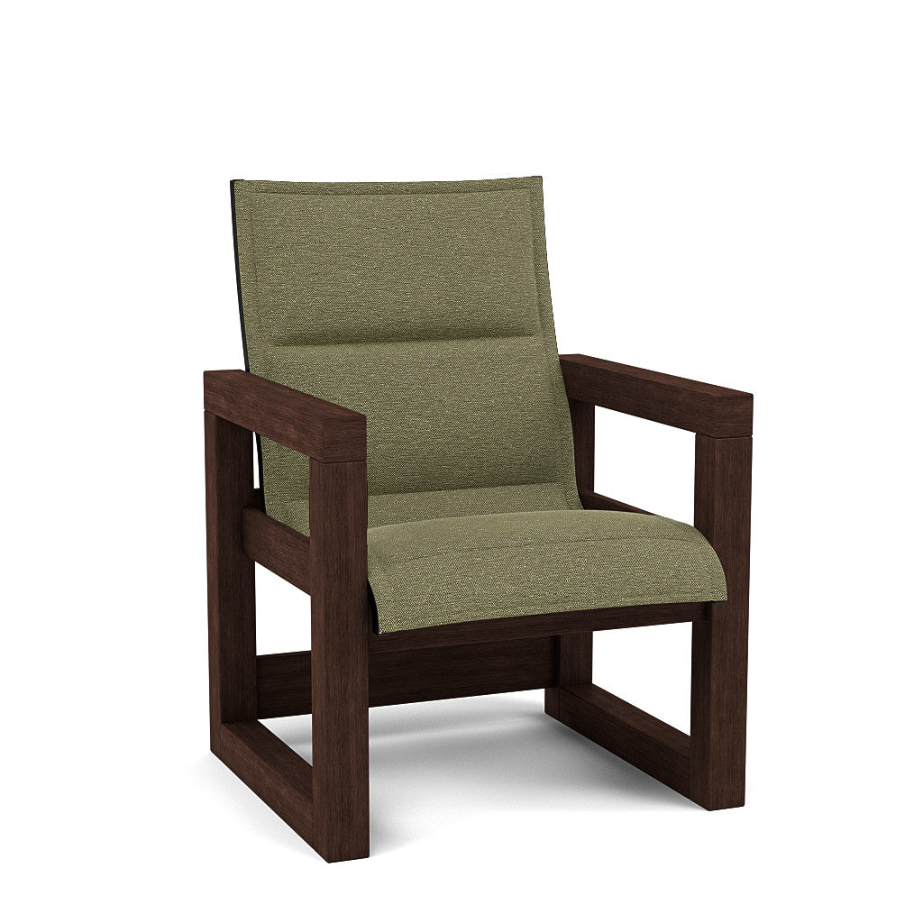 Frame Padded Sling High Back Dining Chair