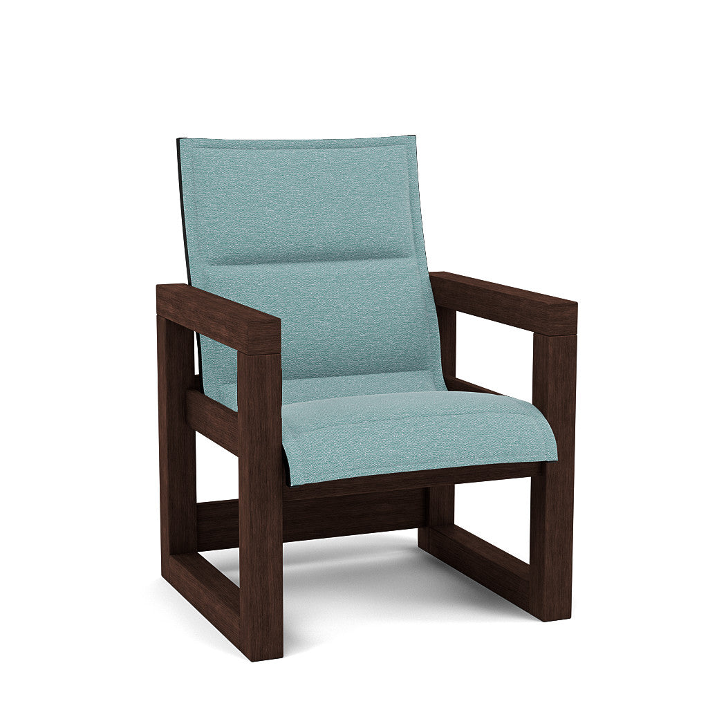 Frame Padded Sling High Back Dining Chair