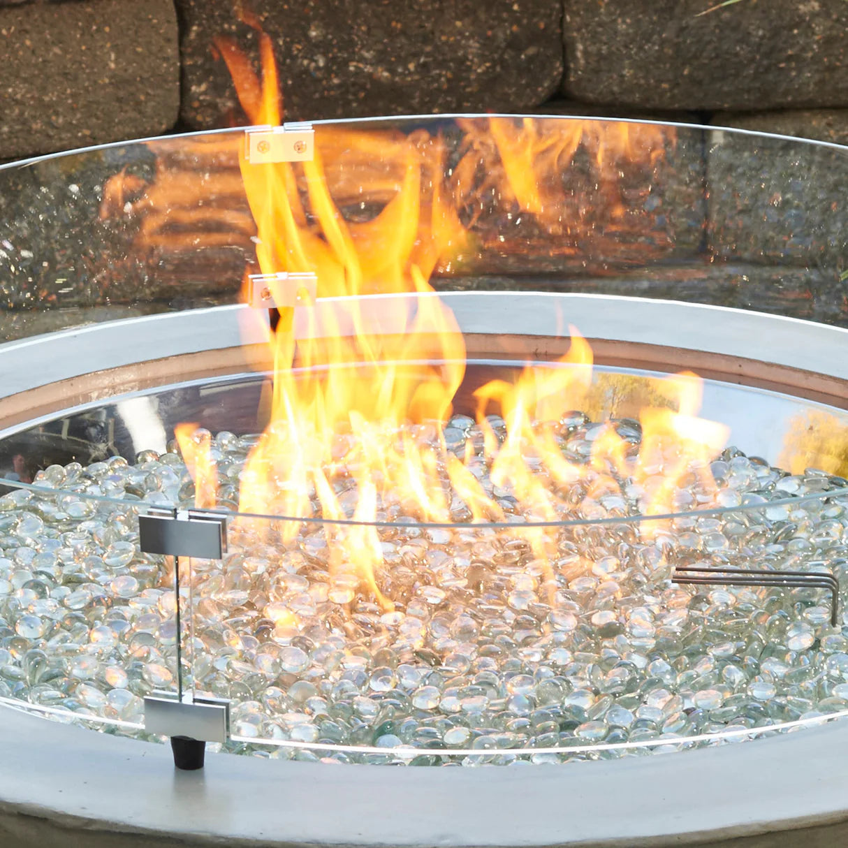 Glass Guard for Fire Pit Tables