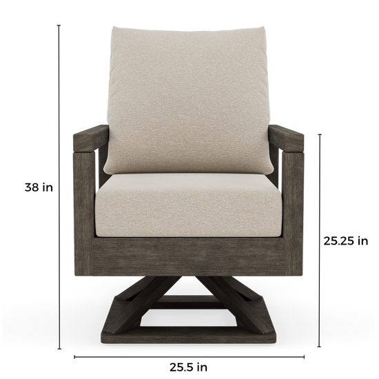 Lakeside Club Swivel Chair-Dimension-Font- Paddy O' Furniture Outdoor