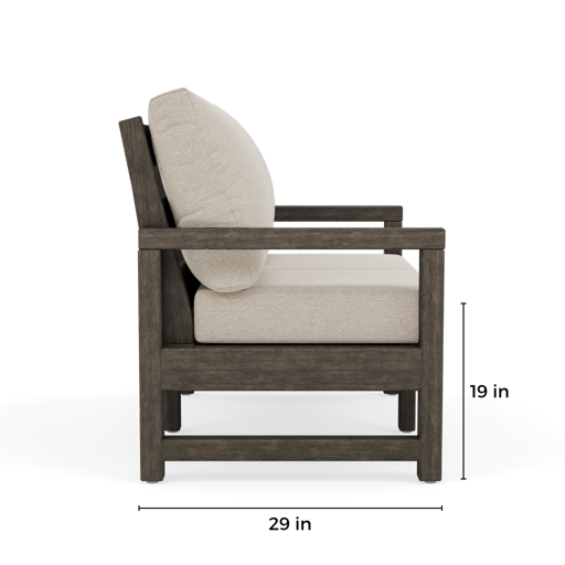 Lakeside Loveseat-Paddy O' Furniture Outdoor-Dimension-Side