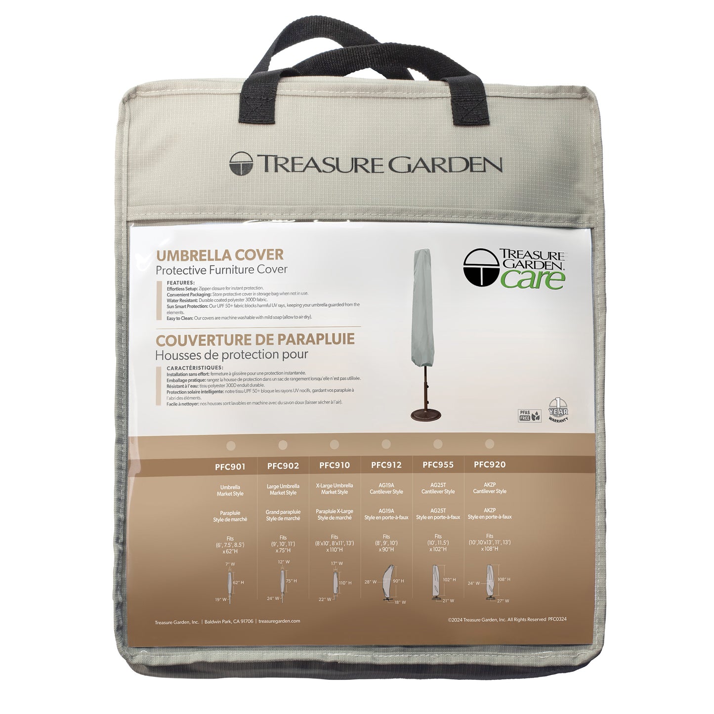 Market Umbrella Protective Cover