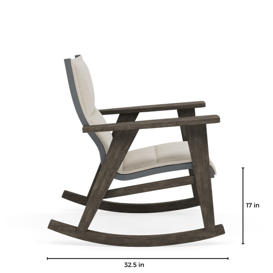 Patriot Padded Sling Rocking Chair Low-DIMENSION-SIDE