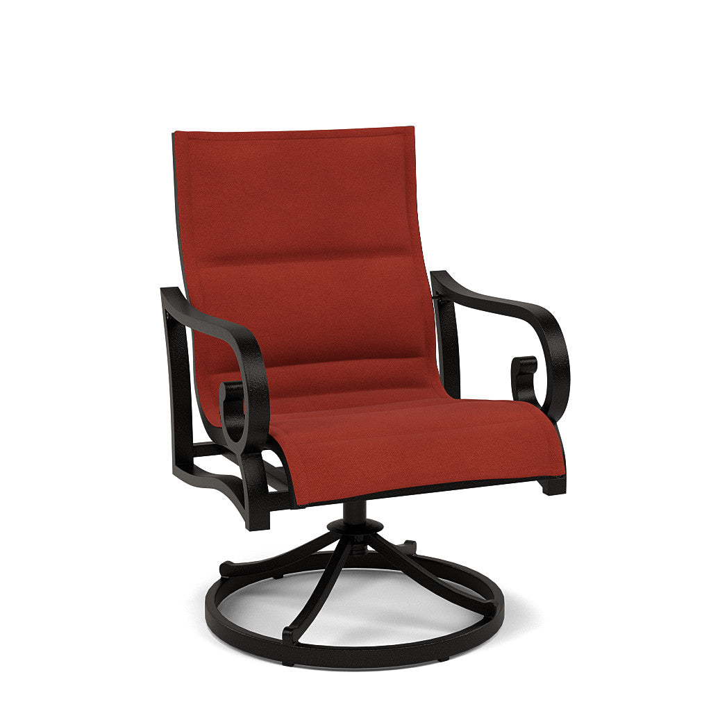 Rancho Padded Sling Swivel Dining Chair