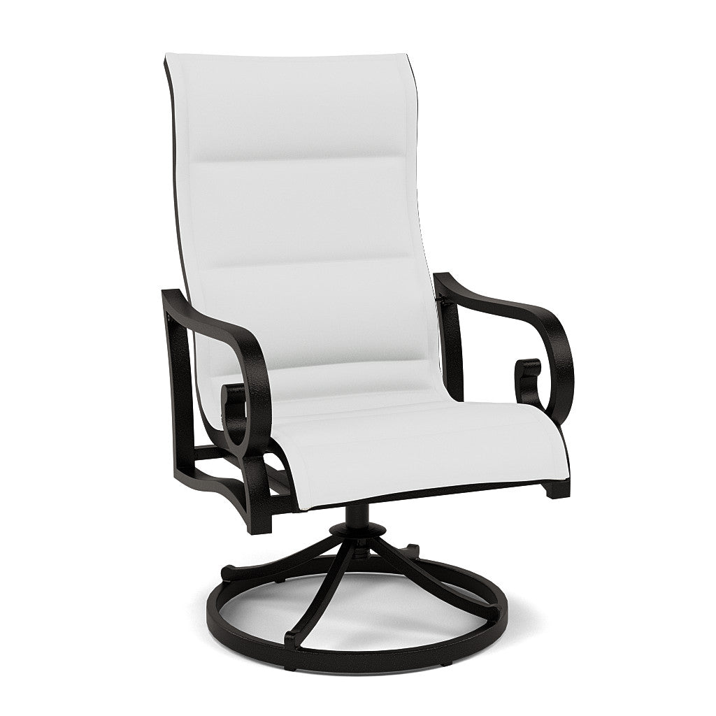 Rancho Padded Sling Swivel Dining Chair