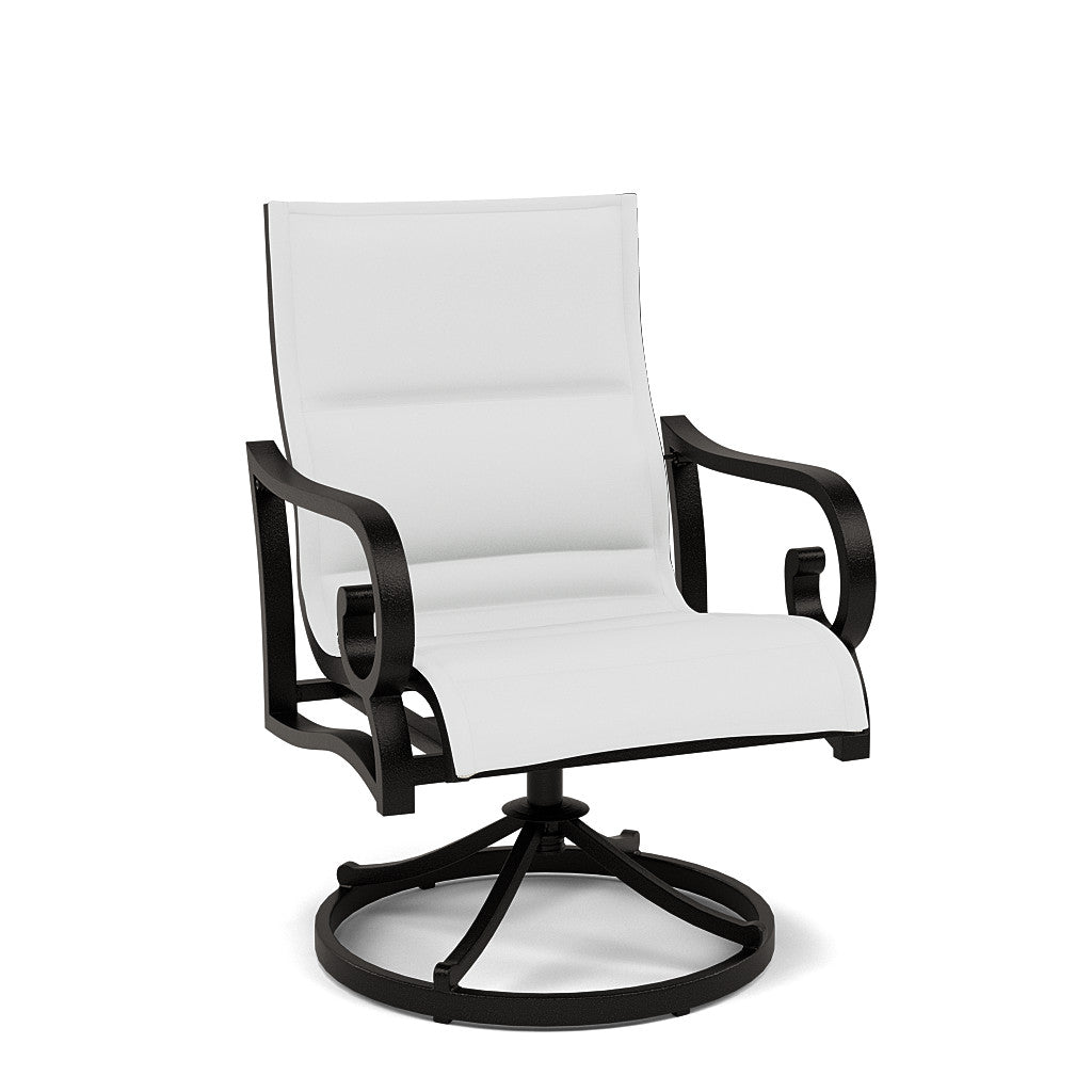 Rancho Padded Sling Swivel Dining Chair