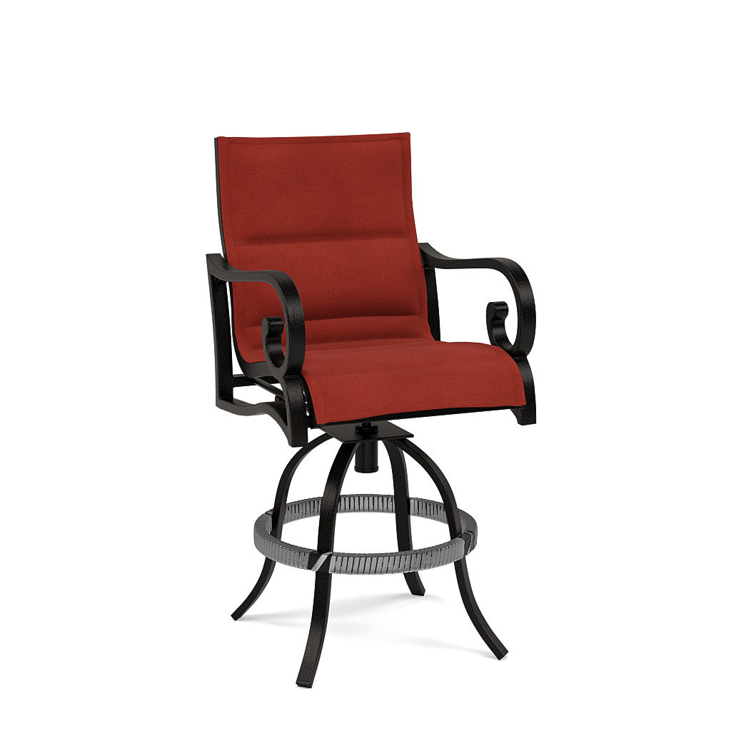 Rancho Padded Sling Swivel Balcony Chair