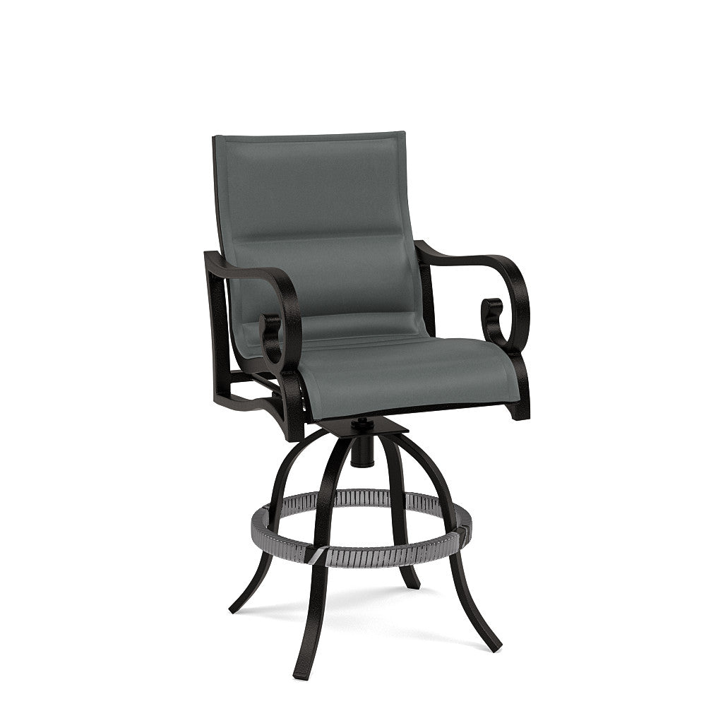 Rancho Padded Sling Swivel Balcony Chair