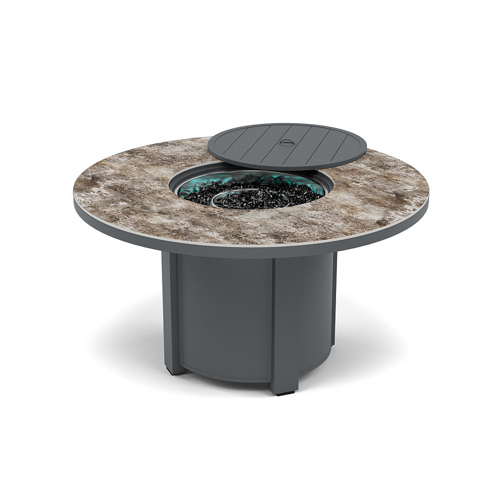 54" Round Dining Fire Pit Table - Multiple Colors and Top Patterns