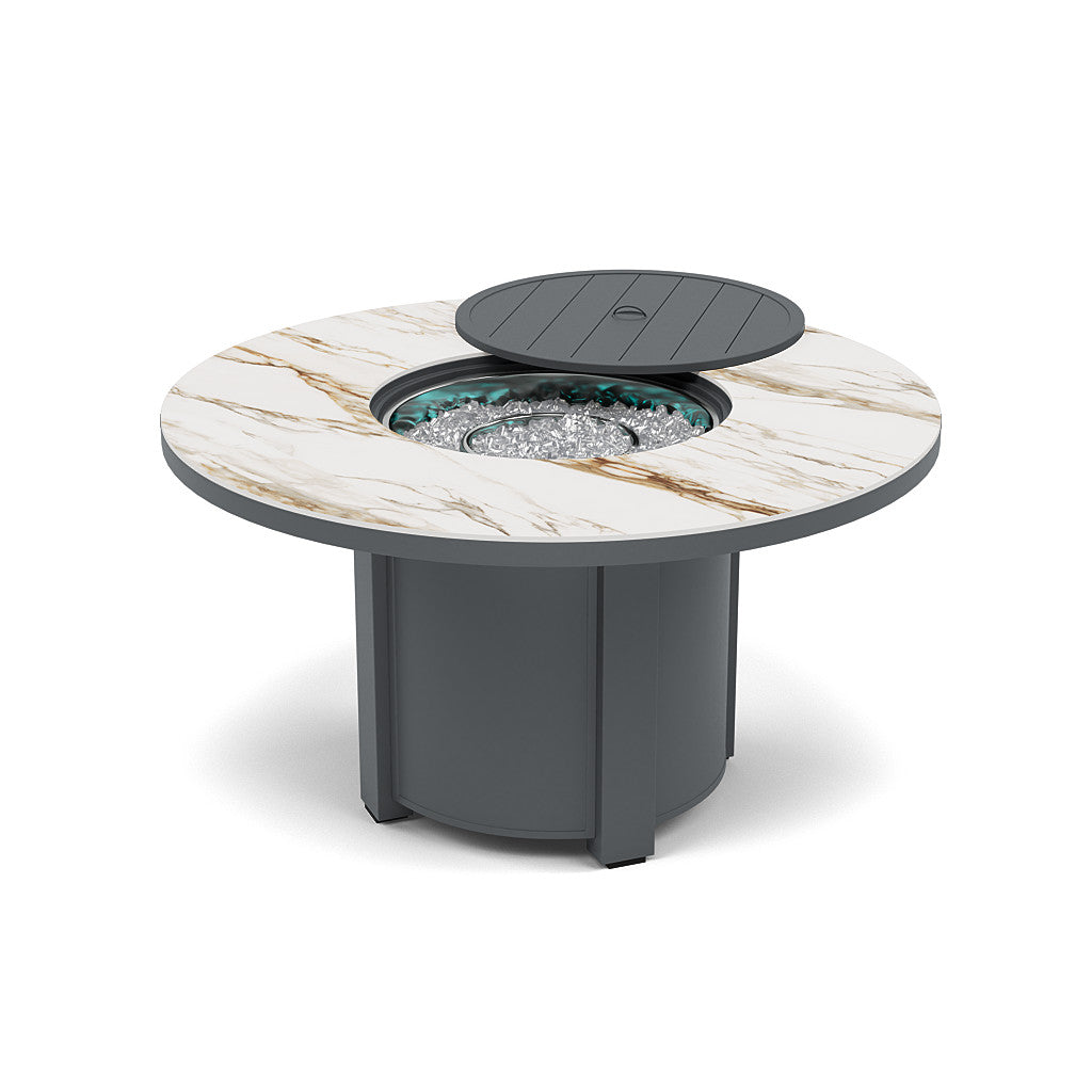 54" Round Dining Fire Pit Table - Multiple Colors and Top Patterns