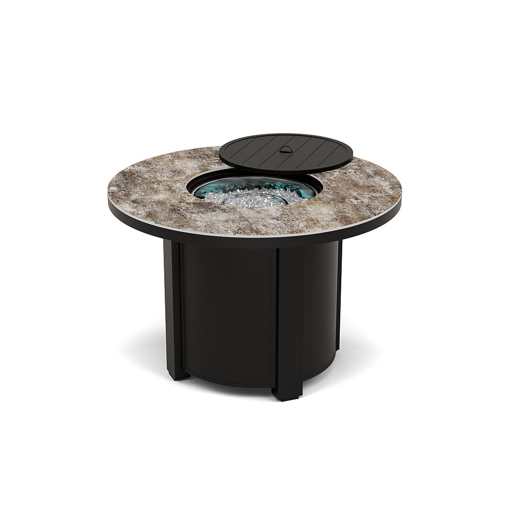 44" Round Dining Fire Pit Table - Multiple Colors and Top Patterns