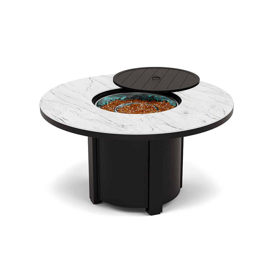 54" Round Dining Fire Pit Table - Multiple Colors and Top Patterns
