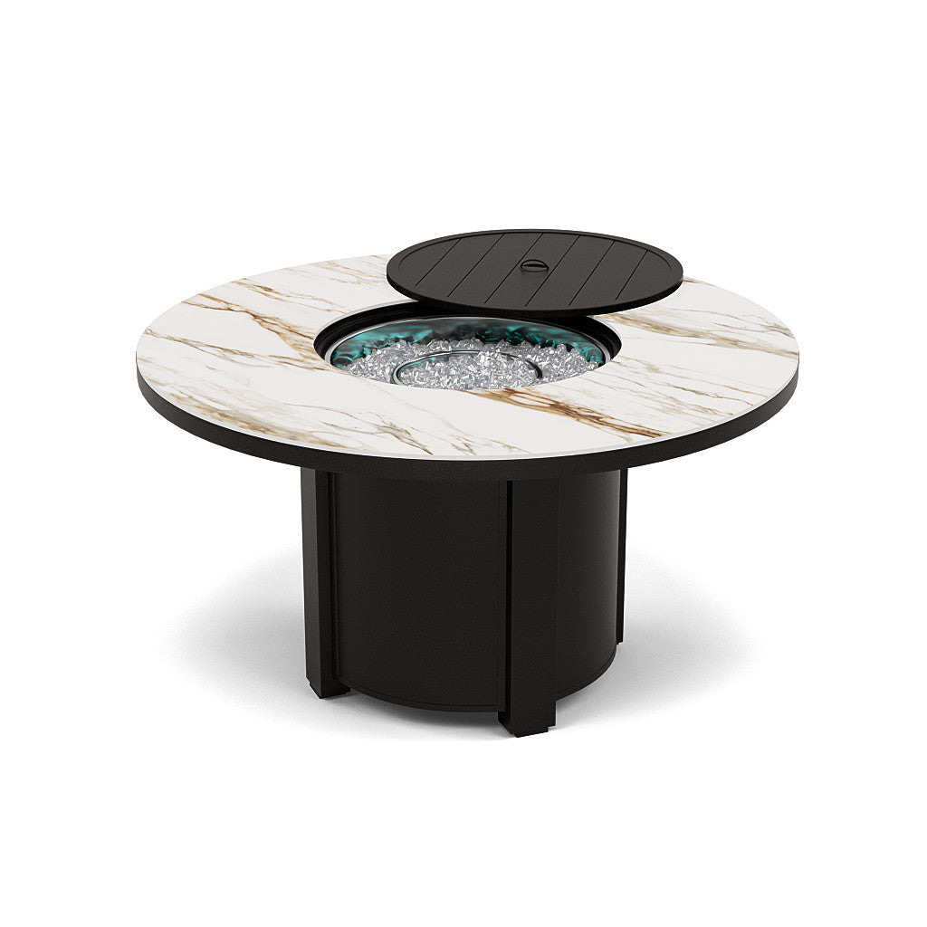 54" Round Dining Fire Pit Table - Multiple Colors and Top Patterns