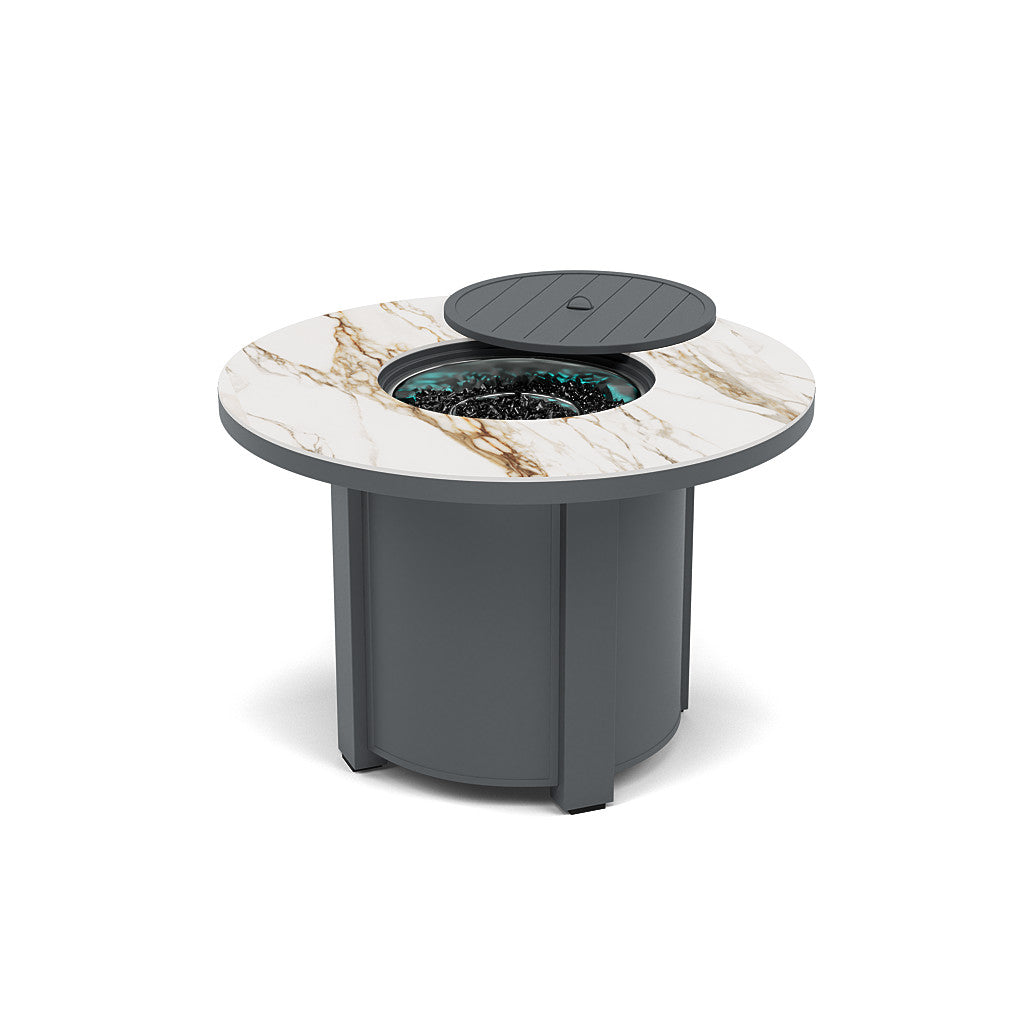 44" Round Dining Fire Pit Table - Multiple Colors and Top Patterns