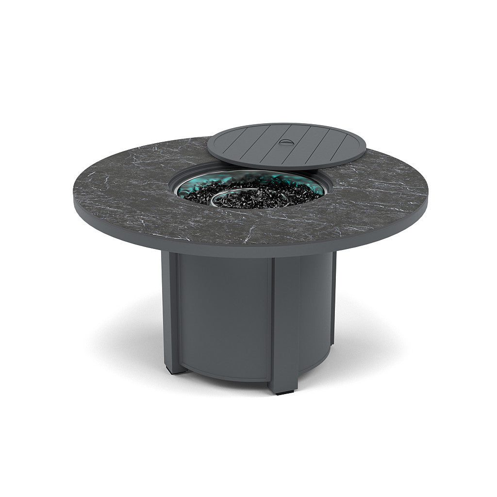 54" Round Dining Fire Pit Table - Multiple Colors and Top Patterns