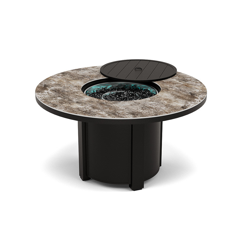 54" Round Dining Fire Pit Table - Multiple Colors and Top Patterns