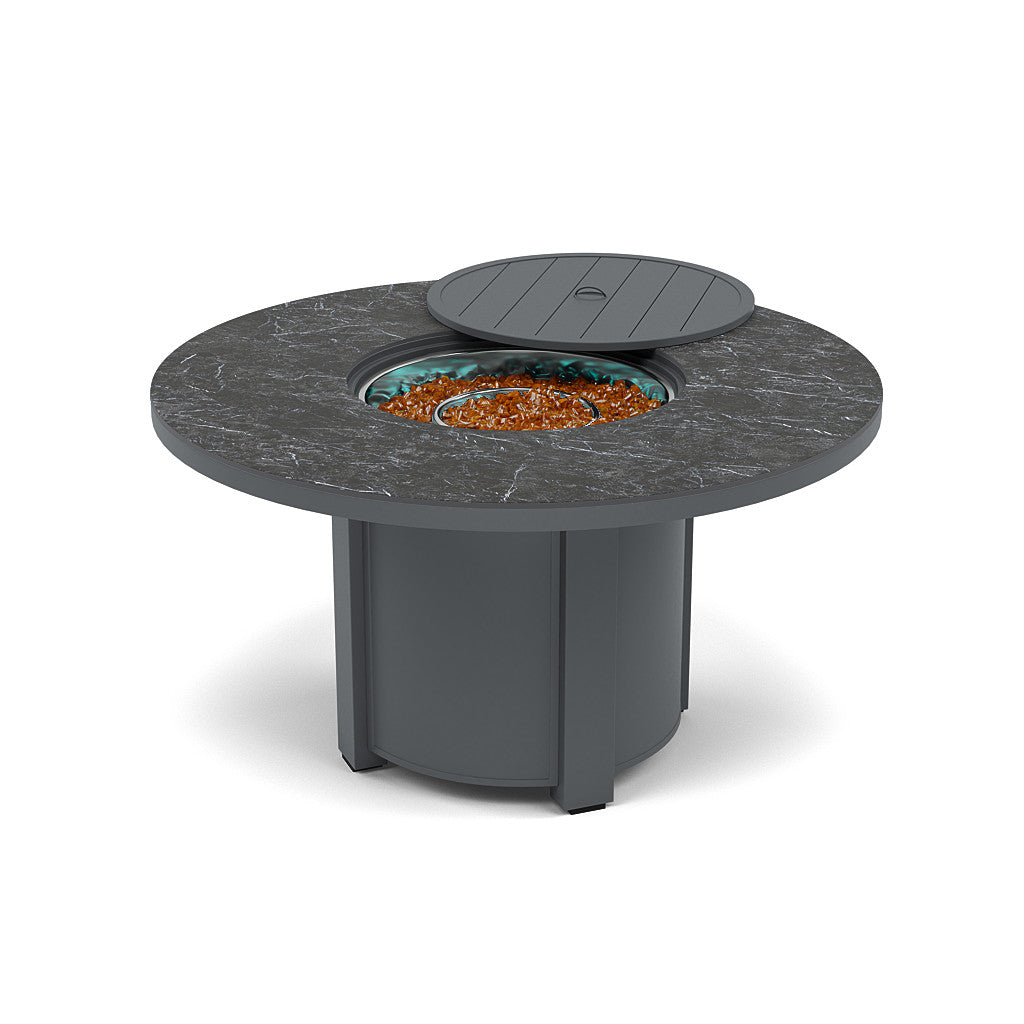 54" Round Dining Fire Pit Table - Multiple Colors and Top Patterns
