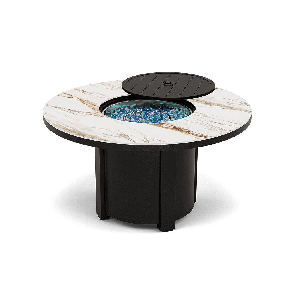 54" Round Dining Fire Pit Table - Multiple Colors and Top Patterns