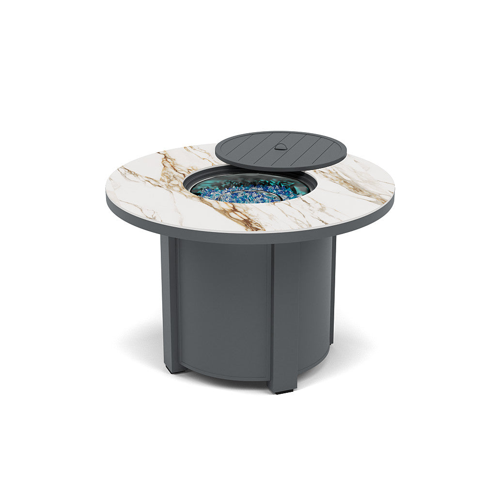 44" Round Dining Fire Pit Table - Multiple Colors and Top Patterns