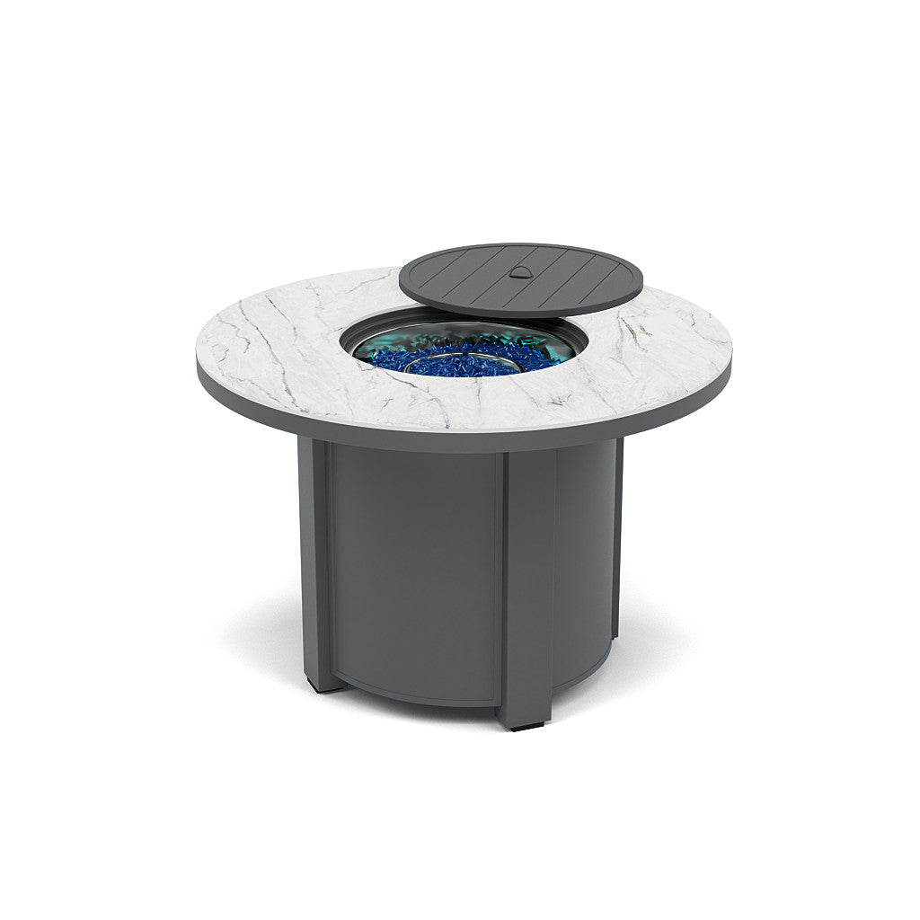 44" Round Dining Fire Pit Table - Multiple Colors and Top Patterns
