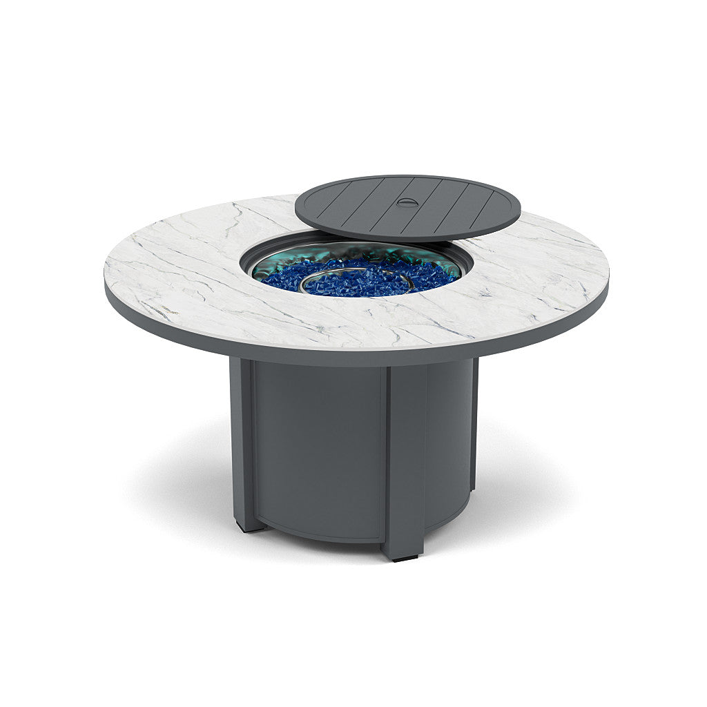 54" Round Dining Fire Pit Table - Multiple Colors and Top Patterns