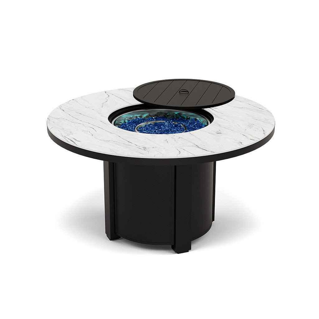 54" Round Dining Fire Pit Table - Multiple Colors and Top Patterns