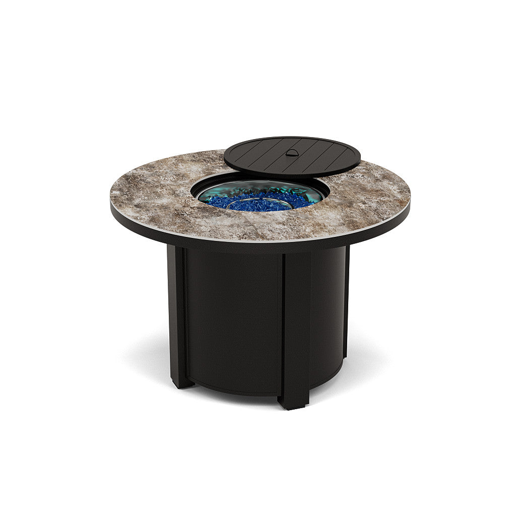 44" Round Dining Fire Pit Table - Multiple Colors and Top Patterns