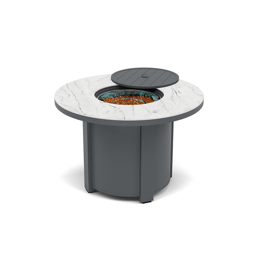 44" Round Dining Fire Pit Table - Multiple Colors and Top Patterns