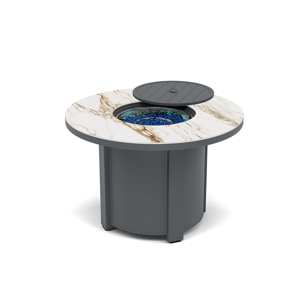 44" Round Dining Fire Pit Table - Multiple Colors and Top Patterns