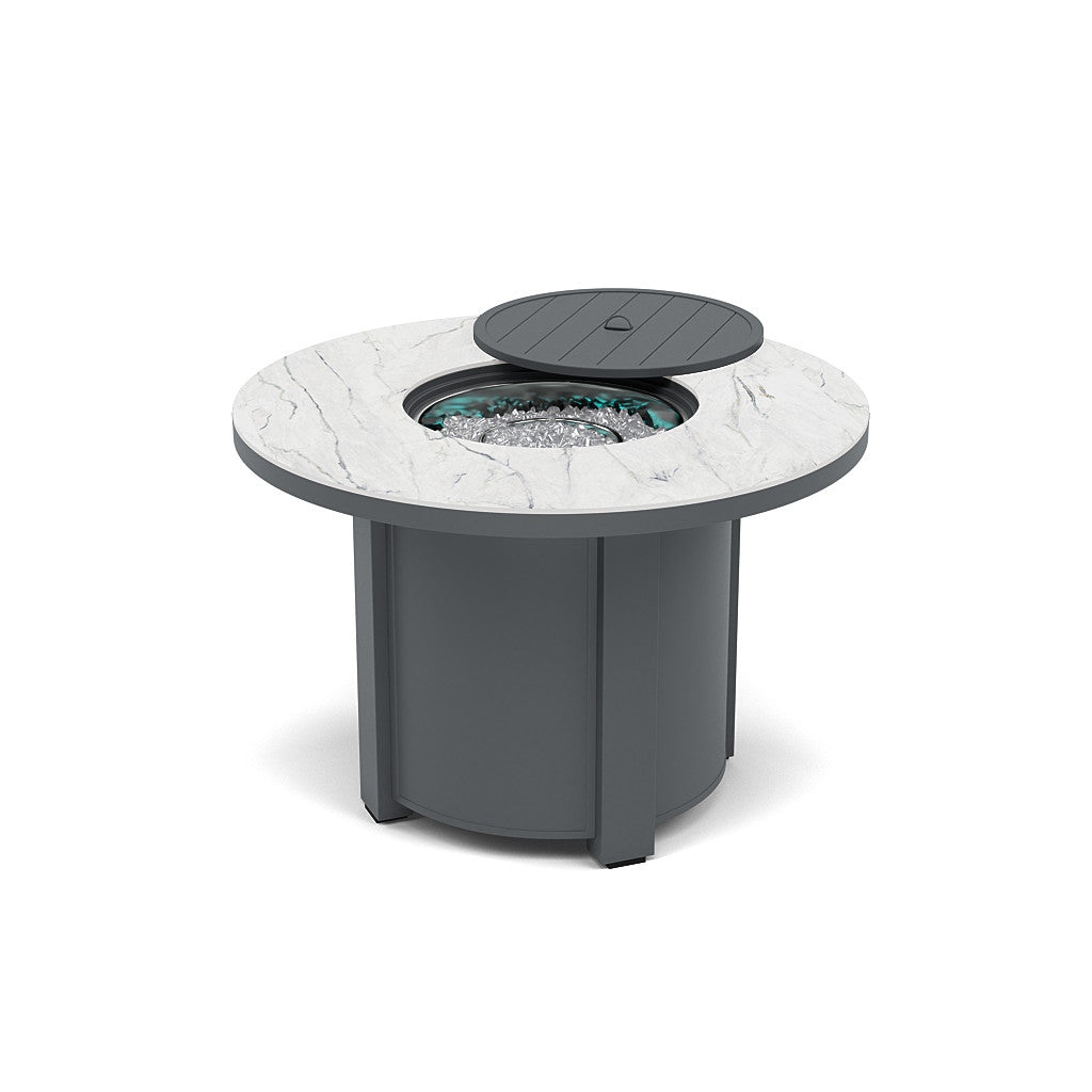 44" Round Dining Fire Pit Table - Multiple Colors and Top Patterns