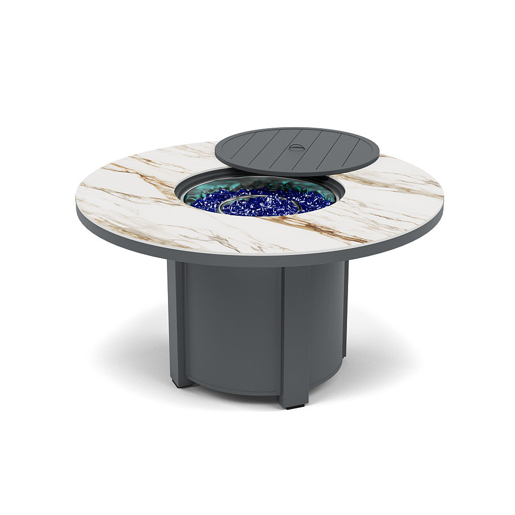54" Round Dining Fire Pit Table - Multiple Colors and Top Patterns
