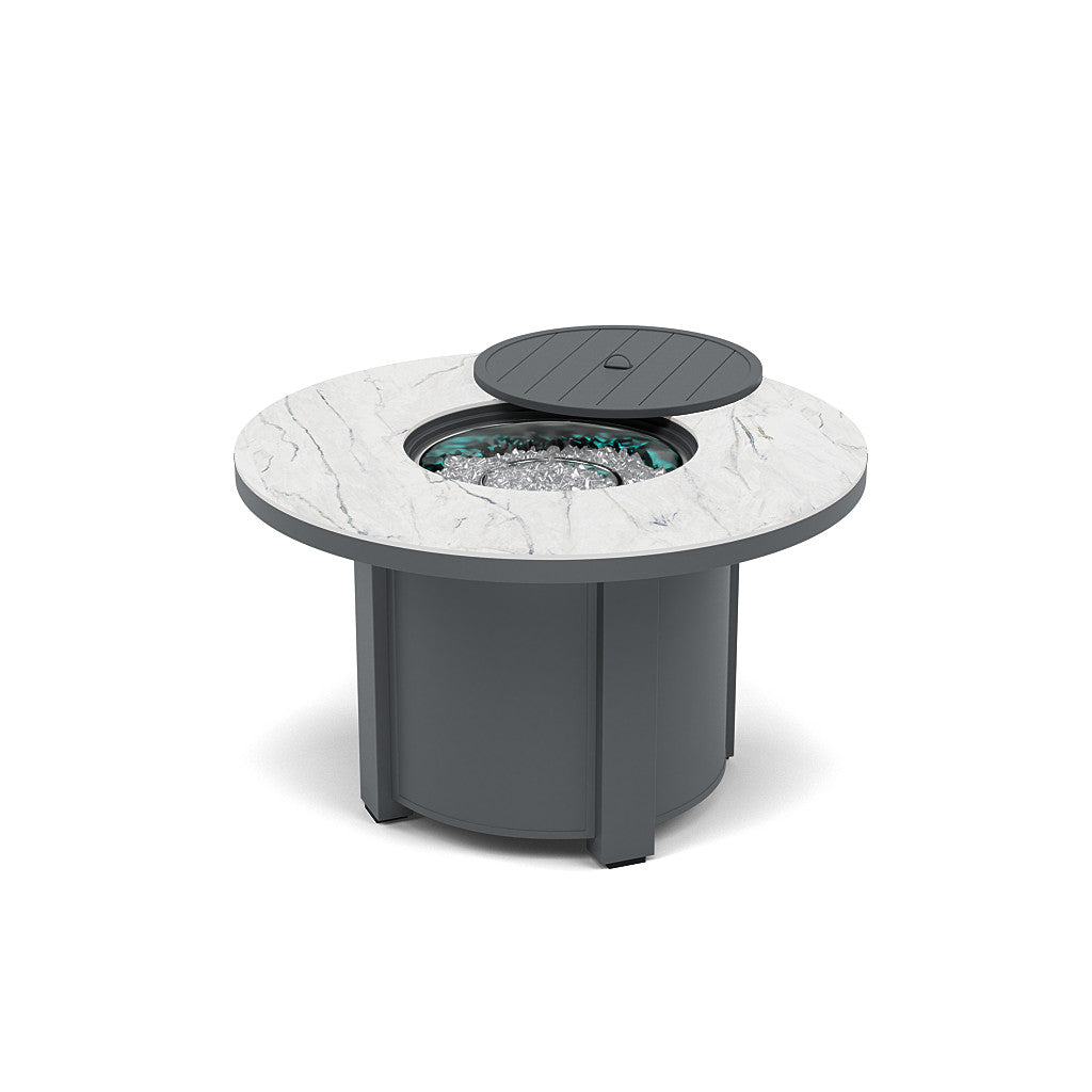 44" Round Chat Fire Pit Table - Multiple Colors and Top Patterns