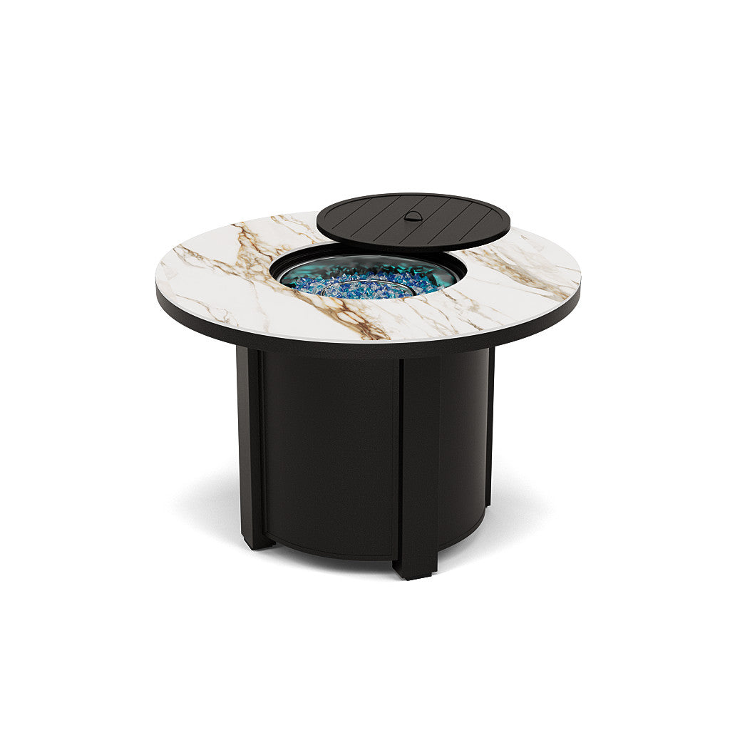 44" Round Dining Fire Pit Table - Multiple Colors and Top Patterns