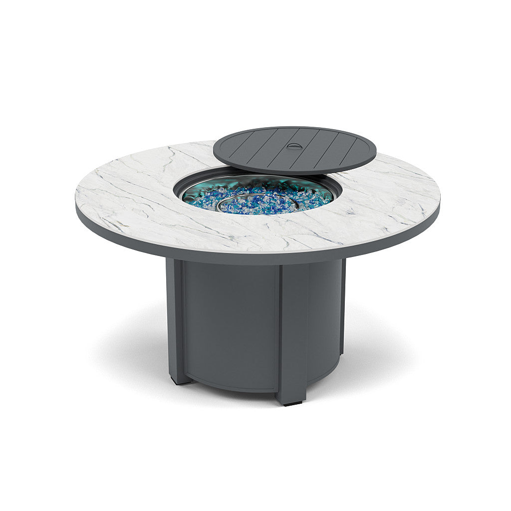 54" Round Dining Fire Pit Table - Multiple Colors and Top Patterns