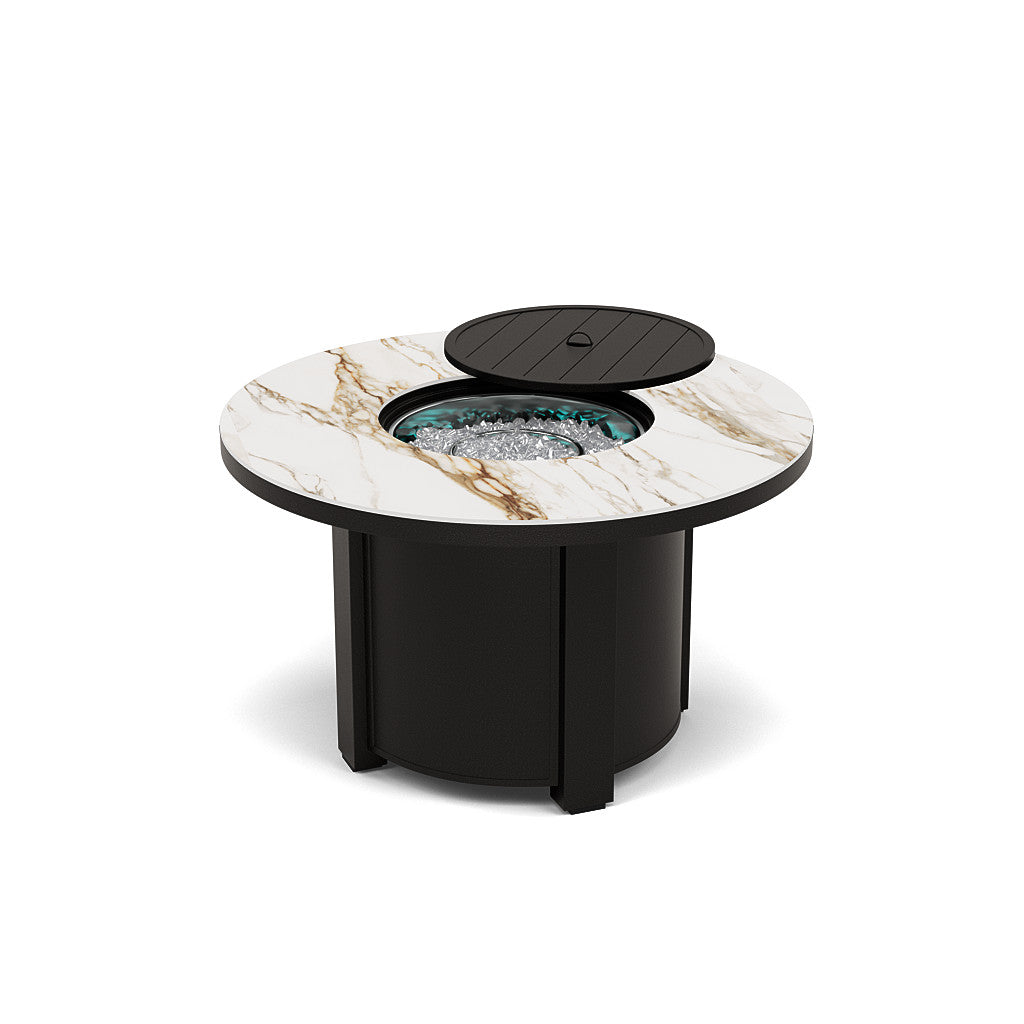 44" Round Chat Fire Pit Table - Multiple Colors and Top Patterns