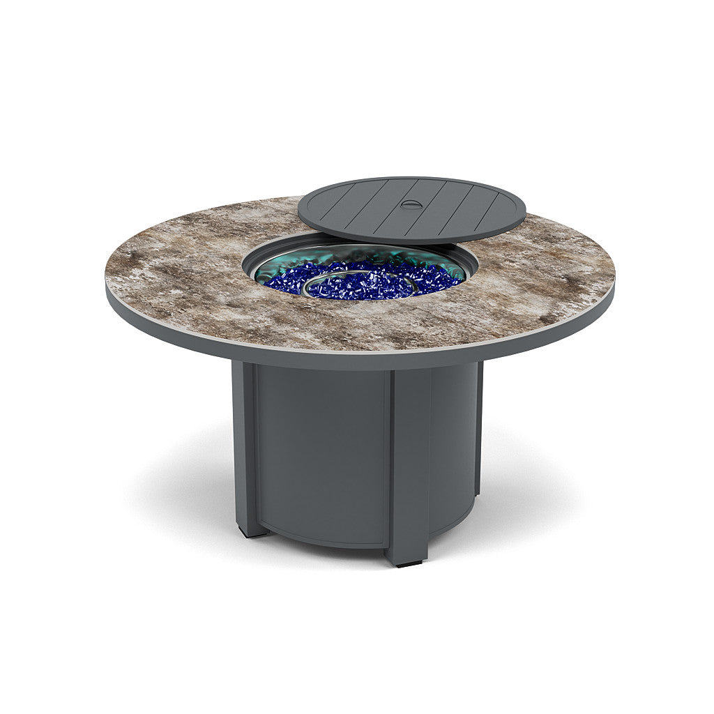 54" Round Dining Fire Pit Table - Multiple Colors and Top Patterns
